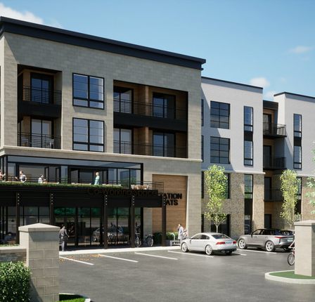 Modern office buildings